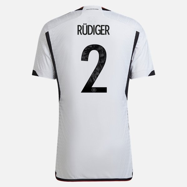 Camisola Alemanha Antonio Rüdiger 2 1º Equipamento 2022