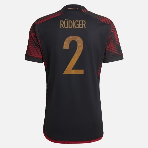 Camisola Alemanha Antonio Rüdiger 2 2º Equipamento 2022