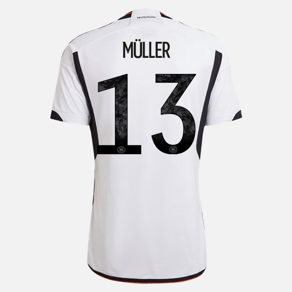 Camisola Alemanha Thomas Müller 13 1º Equipamento 2022