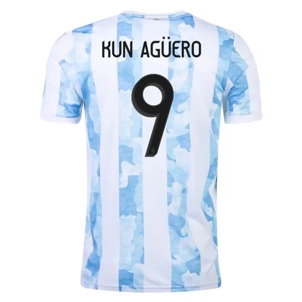 Camisola Argentina Kun Agüero 9 1º Equipamento 2021