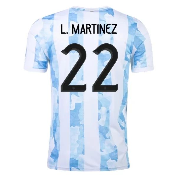 Camisola Argentina L. Martin 22 1º Equipamento 2021
