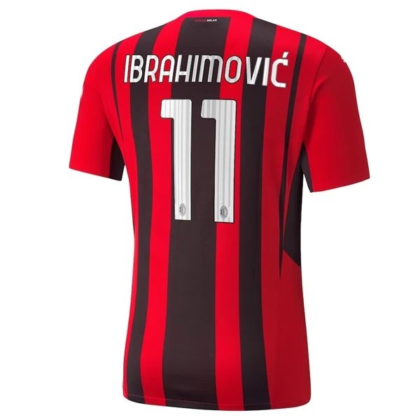 Camisola AC Milan Zlatan Ibrahimović 11 1º Equipamento 2021 2022