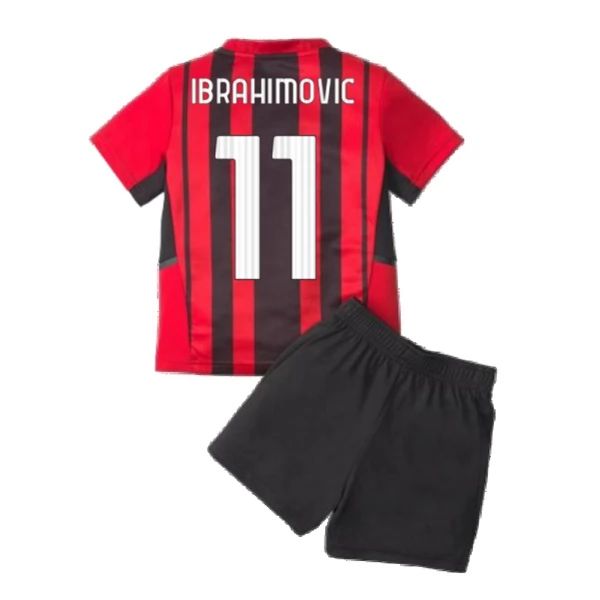 Camisola AC Milan Zlatan Ibrahimović 11 Criança 1º Equipamento 2021-22