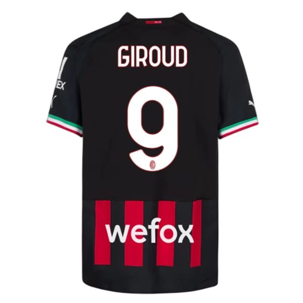 Camisola AC Milan 2022-23 Giroud 9 1º Equipamento