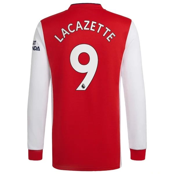 Camisola Arsenal Alexandre Lacazette 9 1º Equipamento 2021 2022 – Manga Comprida