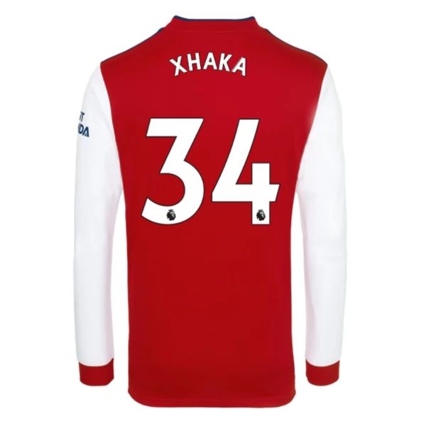 Camisola Arsenal Granit Xhaka 34 1º Equipamento 2021 2022 – Manga Comprida
