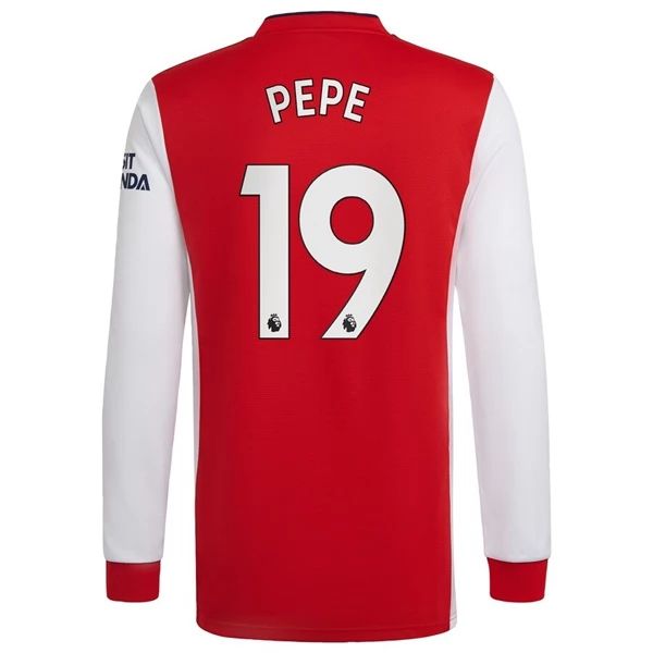 Camisola Arsenal Pepe 19 1º Equipamento 2021 2022 – Manga Comprida