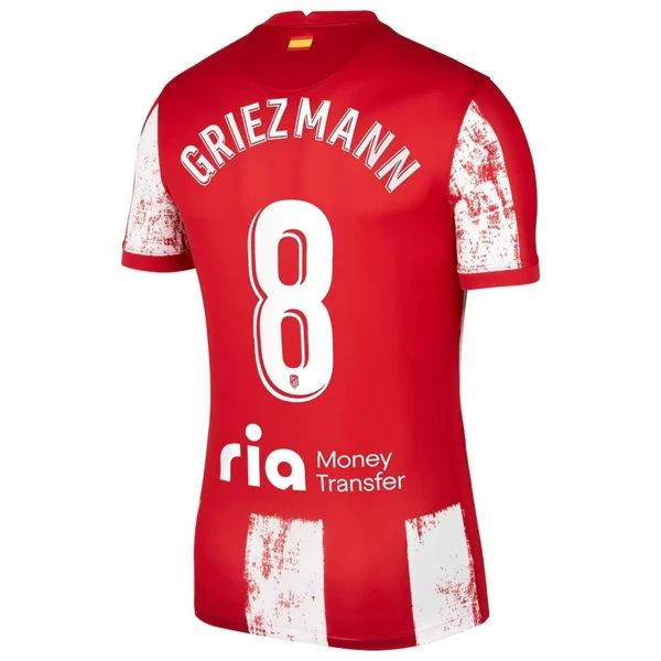 Camisola Atlético Madrid Antoine Griezmann 8 1º Equipamento 2021 2022