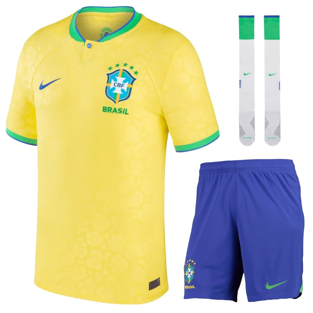 Camisola Brasil Criança 1º Equipamento 2022