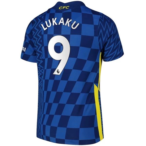 Camisola Chelsea Romelu Lukaku 9 1º Equipamento 2021 2022