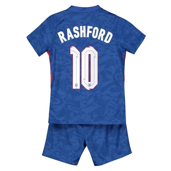 Camisola Inglaterra Marcus Rashford 10 Criança 2º Equipamento 2021