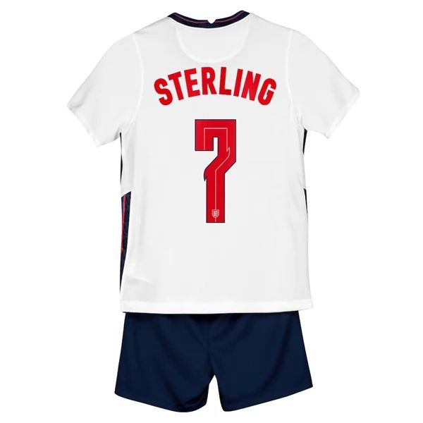 Camisola Inglaterra Raheem Sterling 7 Criança 1º Equipamento 2021