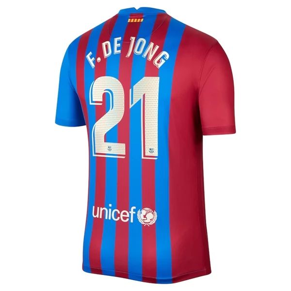 Camisola FC Barcelona F. De Jong 21 1º Equipamento 2021 2022