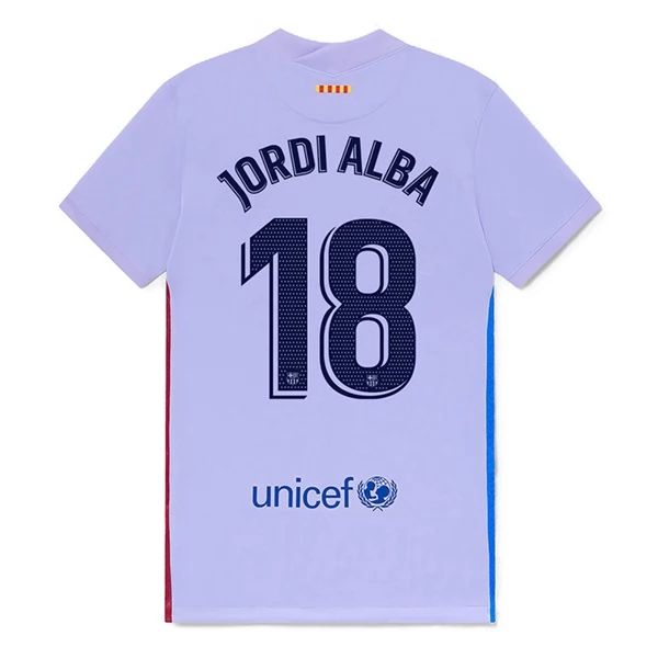 Camisola FC Barcelona Jordi Alba 18 2º Equipamento 2021 2022