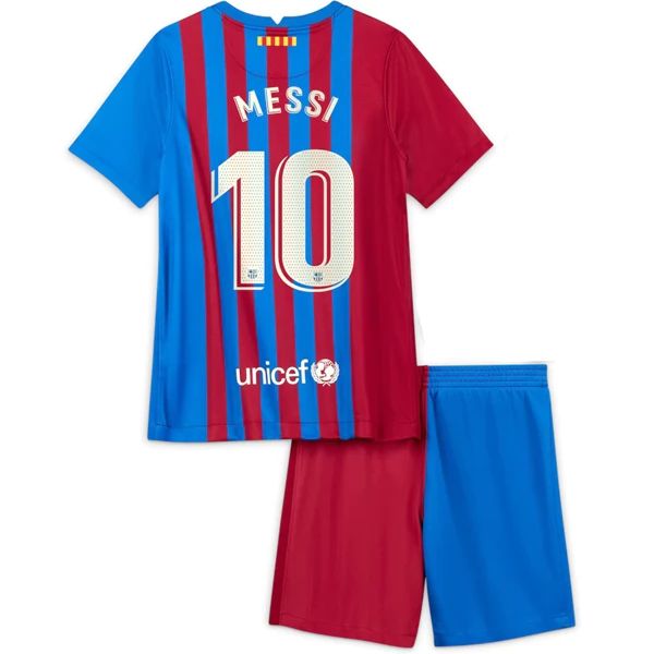 Camisola FC Barcelona Lionel Messi 10 Criança 1º Equipamento 2021-22