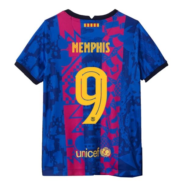 Camisola FC Barcelona Memphis Depay 9 3º Equipamento 2021 2022