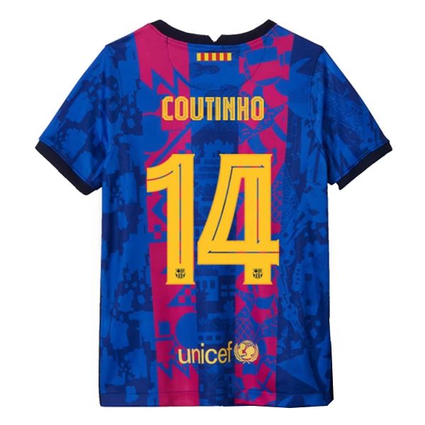 Camisola FC Barcelona Philippe Coutinho 14 3º Equipamento 2021 2022