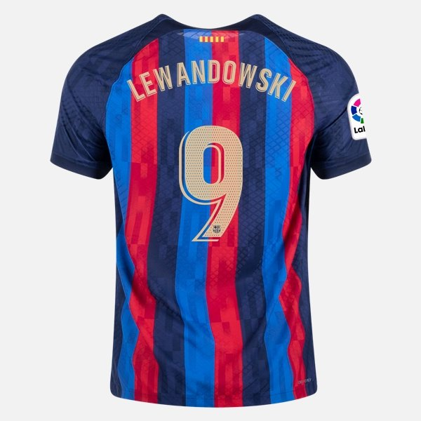 Camisola FC Barcelona Lewandowski 9 1º Equipamento 2022-23