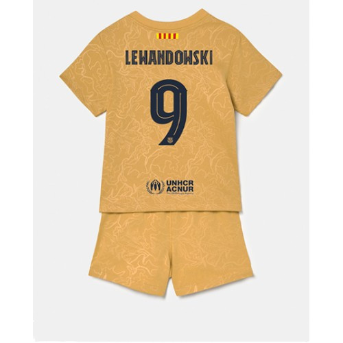 Camisola FC Barcelona Lewandowski 9 Criança 2º Equipamento 2022-23