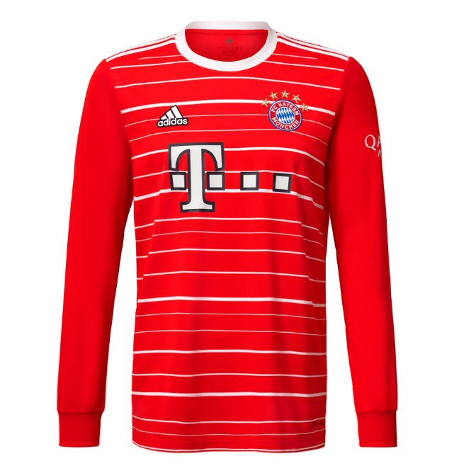 Camisola FC Bayern München 1º Equipamento 2022 2023 – Manga Comprida