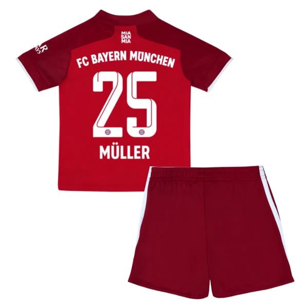 Camisola FC Bayern München Thomas Müller 25 Criança 1º Equipamento 2021-22