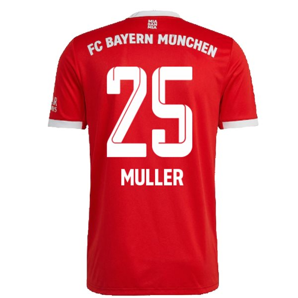 Camisola FC Bayern München Thomas Müller 25 1º Equipamento 2022 2023