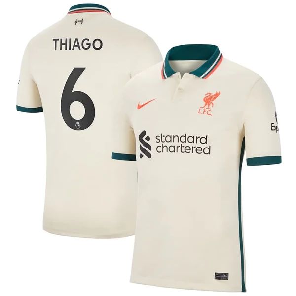 Camisola Liverpool Thiago 6 2º Equipamento 2021 2022