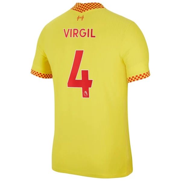 Camisola Liverpool Virgil van Dijk 4 3º Equipamento 2021 2022