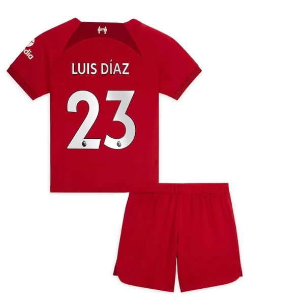 Camisola Liverpool Luis Diaz 23 Criança 1º Equipamento 2022-23