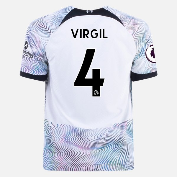 Camisola Liverpool Virgil van Dijk 4 2º Equipamento 2022 2023