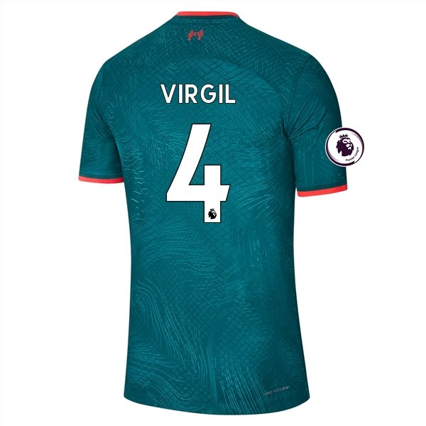 Camisola Liverpool Virgil van Dijk 4 3º Equipamento 2022 2023