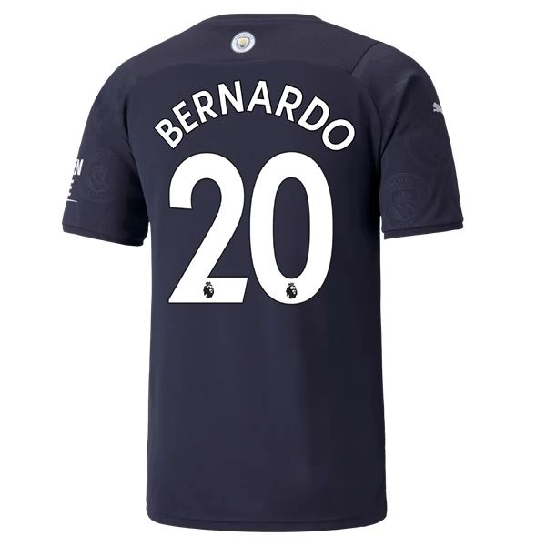 Camisola Manchester City Bernardo Silva 20 3º Equipamento 2021 2022