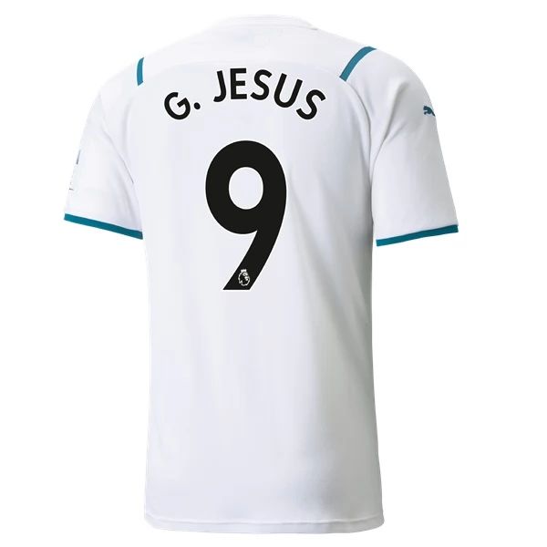 Camisola Manchester City G.Jesus 9 2º Equipamento 2021 2022