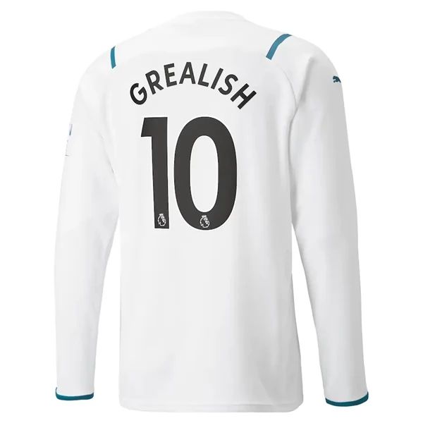 Camisola Manchester City Jack Grealish 10 2º Equipamento 2021 2022 – Manga Comprida