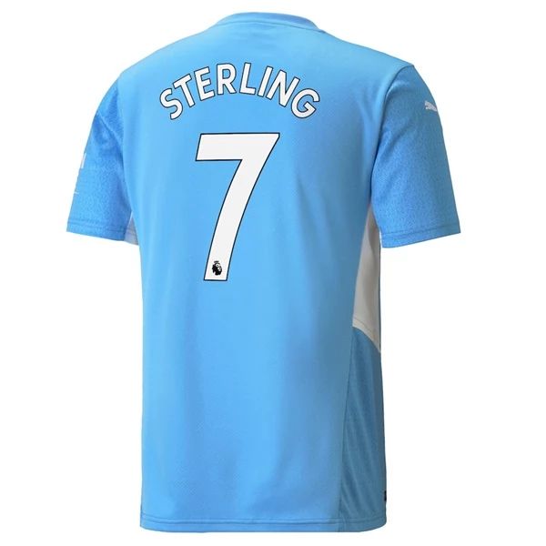 Camisola Manchester City Raheem Sterling 7 1º Equipamento 2021 2022