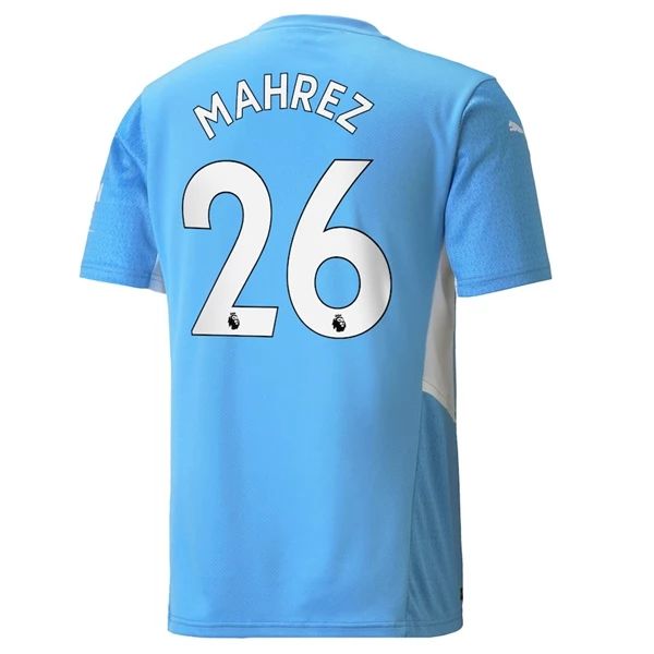 Camisola Manchester City Riyad Mahrez 26 1º Equipamento 2021 2022