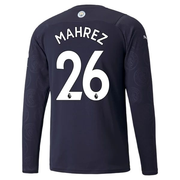 Camisola Manchester City Riyad Mahrez 26 3º Equipamento – Manga Comprida