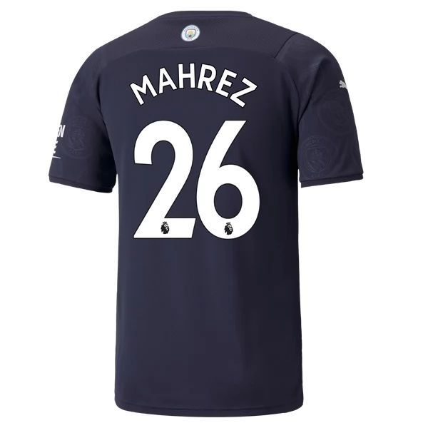 Camisola Manchester City Riyad Mahrez 26 3º Equipamento 2021 2022