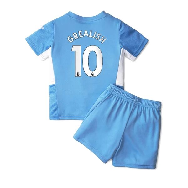 Camisola Manchester City Jack Grealish 10 Criança 1º Equipamento 2021-22