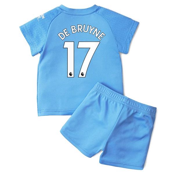 Camisola Manchester City Kevin De Bruyne 17 Criança 1º Equipamento 2021-22