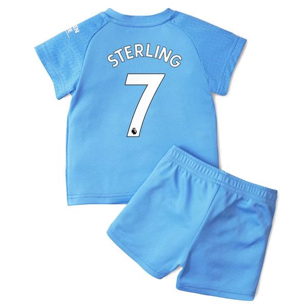 Camisola Manchester City Raheem Sterling 7 Criança 1º Equipamento 2021-22
