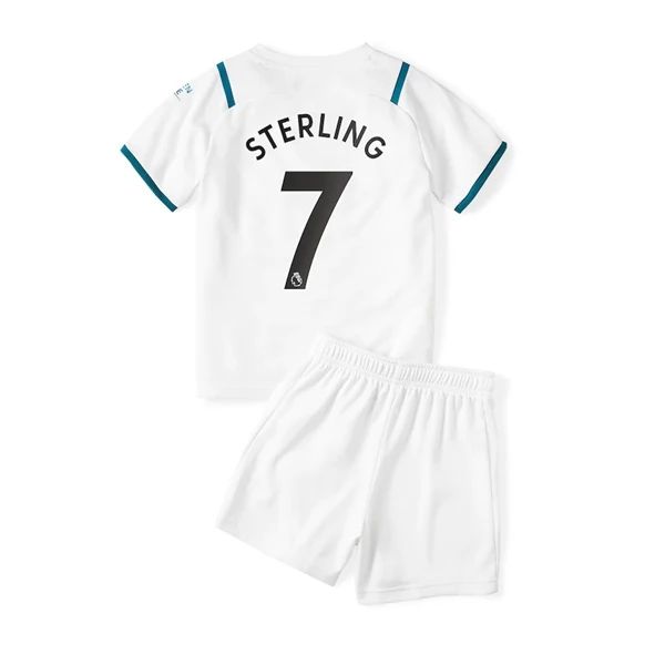 Camisola Manchester City Raheem Sterling 7 Criança 2º Equipamento 2021-22