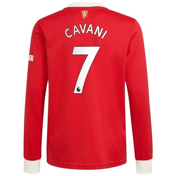 Camisola Manchester United Edinson Cavani 7 1º Equipamento 2021 2022 – Manga Comprida