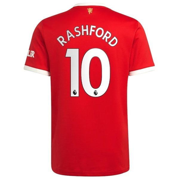 Camisola Manchester United Marcus Rashford 10 1º Equipamento 2021 2022