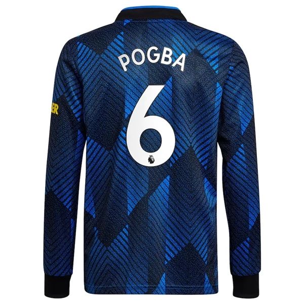 Camisola Manchester United Paul Pogba 6 3º Equipamento 2021 2022 – Manga Comprida