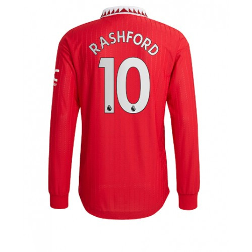 Camisola Manchester United Marcus Rashford 10 1º Equipamento 2022 2023 – Manga Comprida