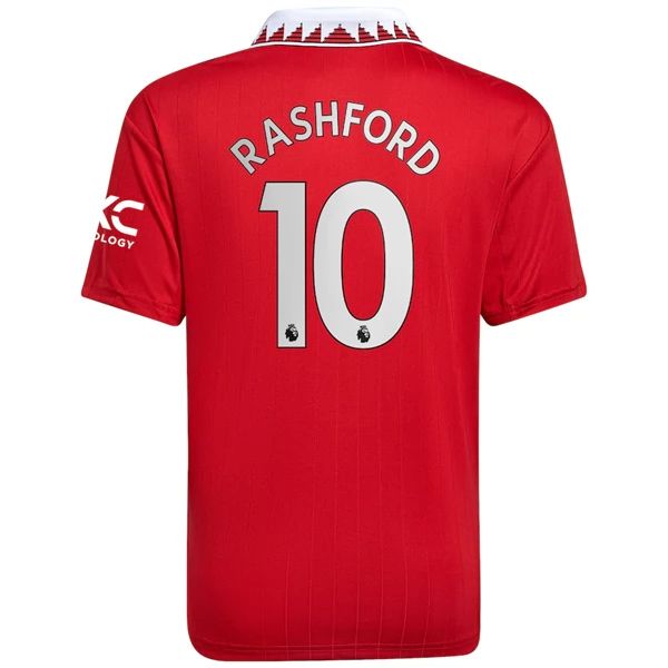 Camisola Manchester United Marcus Rashford 10 1º Equipamento 2022 2023