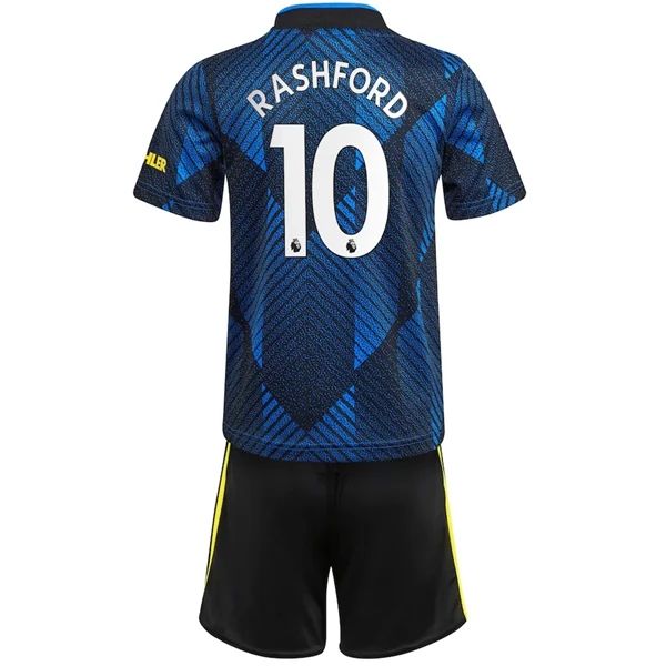 Camisola Manchester United Marcus Rashford 10 Criança 3º Equipamento 2021-22