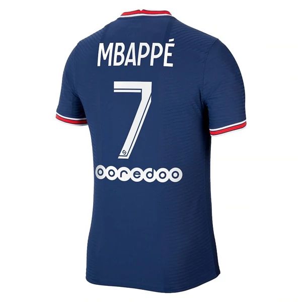 Camisola Paris Saint Germain PSG Kylian Mbappé 7 1º Equipamento 2021 2022
