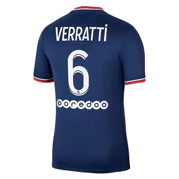 Camisola Paris Saint Germain PSG Marco Verratti 6 1º Equipamento 2021 2022